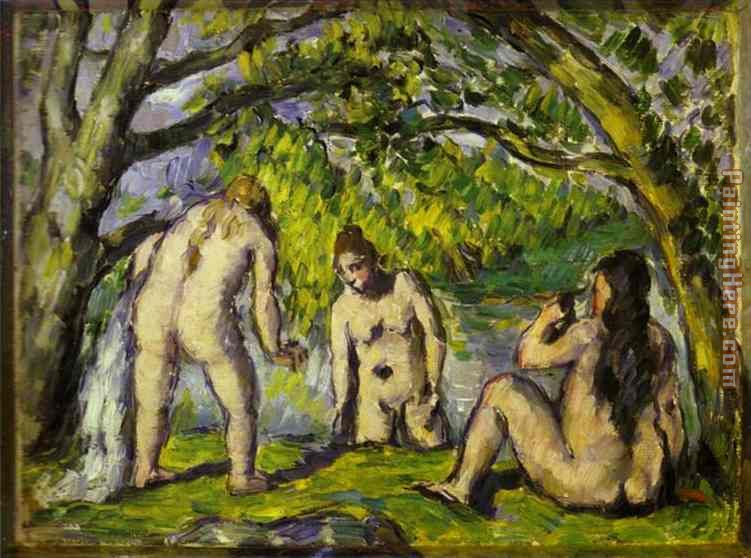 The Bathers painting - Paul Cezanne The Bathers art painting